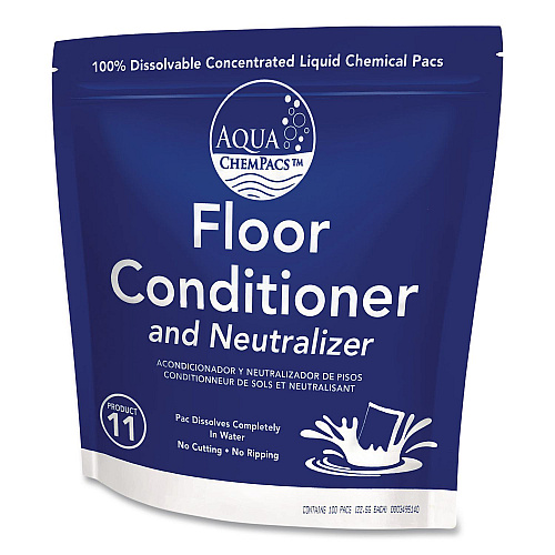 Diversey Aqua ChemPacs Floor Conditioner and Neutralizer, 100 ChemPacs/Carton (9320929)