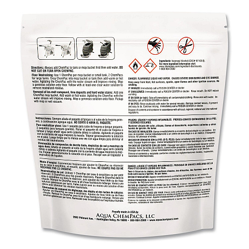 Diversey Aqua ChemPacs Floor Conditioner and Neutralizer, 100 ChemPacs/Carton (9320929)