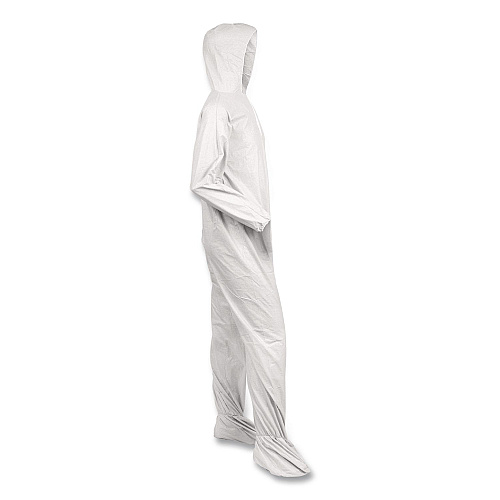 Ansell KleenGuard A40 Coveralls, 6X-Large, White, 25/Carton (30934)