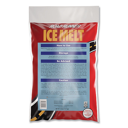 Scotwood Industries Road Runner Ice Melt, 20 lb Bag, 100 Bags/Pallet (20BRRPLT)