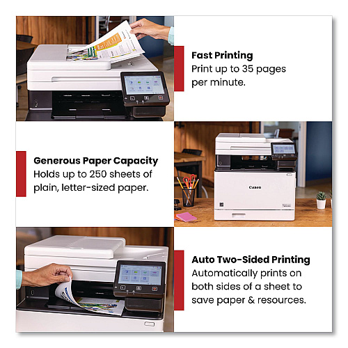 Canon imageCLASS MF751Cdw II, Wireless Multifunction Laser Printer, Copy/Print/Scan (7185C016)