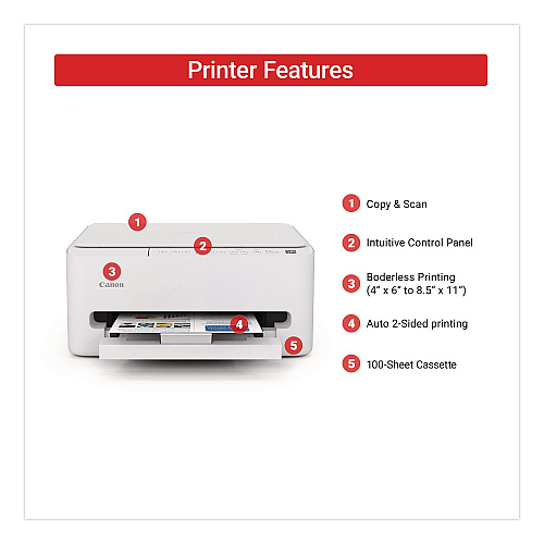 Canon PIXMA TS4320 Inkjet Printer, Copy/Print/Scan (7181C002)