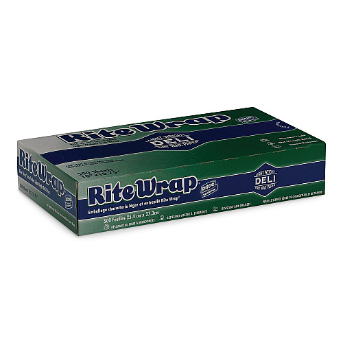 Dixie Rite-Wrap Dry Wax Lightweight Deli Paper, 10 x 10.75, 500 Sheets/Pack, 12 Packs/Carton (RW106)