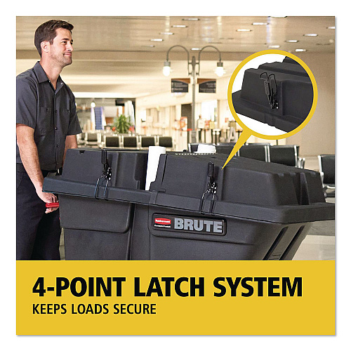 Rubbermaid Commercial BRUTE Rotomolded Tilt Truck Lid, 28.85 x 57.10 x 9.7, Black (2221456)