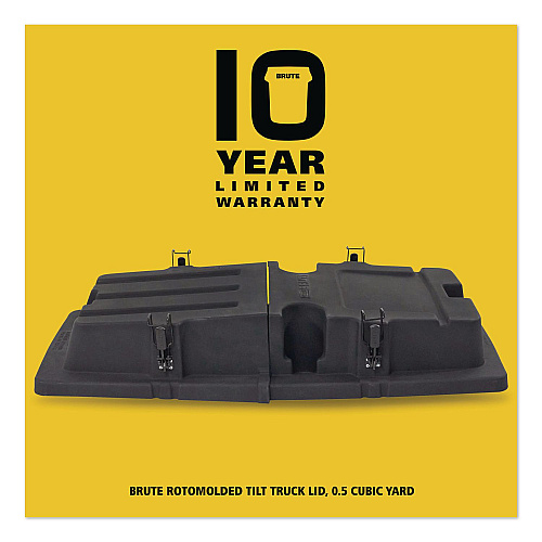 Rubbermaid Commercial BRUTE Rotomolded Tilt Truck Lid, 28.85 x 57.10 x 9.7, Black (2221456)