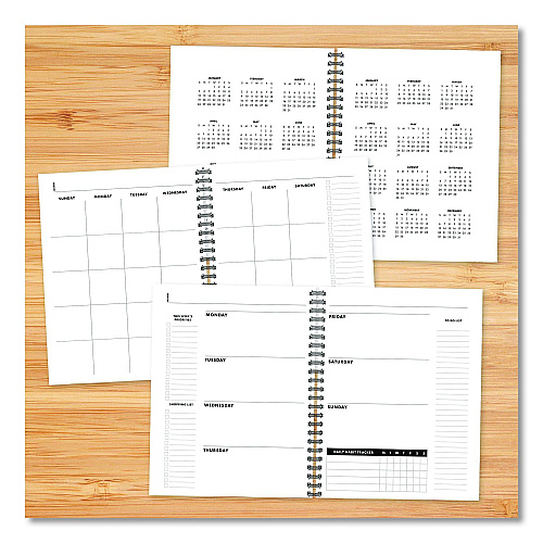 Willow Creek Press Charcoal Gray Undated Monthly Planner, 11 x 8.5, Charcoal Gray, Undated (49167)