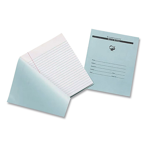 Pacon Examination Bluebook, Wide/Legal Rule, Blue Cover, (10) 8.5 x 7 Sheets (BB788)