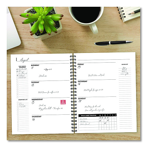 Willow Creek Press Charcoal Gray Undated Monthly Planner, 11 x 8.5, Charcoal Gray, Undated (49167)