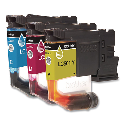 Brother LC5013PKS Ink, 200 Page-Yield, Cyan/Magenta/Yellow, 3/Pack