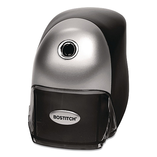 Bostitch QuietSharp Executive Electric Pencil Sharpener, AC-Powered, 4 x 7.5 x 5.13, Black/Silver, 6/Carton (EPS8HDBLKCT)