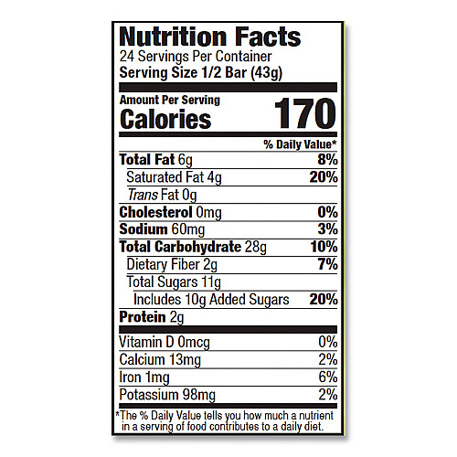 Bobo's Oatmeal Bars, Peach, 3 oz Individually Wrapped, 12/Box (00058)
