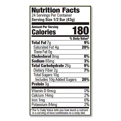Bobo's Oatmeal Bars, Maple Pecan, 3 oz Individually Wrapped, 12/Box (00059)
