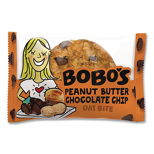 Bobo's Oatmeal Bites, Peanut Butter Chocolate Chip, 1.3 oz Individually Wrapped, 25/Box (00213)