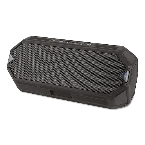 Altec Lansing HydraBoom Bluetooth Speaker, Bluetooth/Lightening/Micro USB/Qi/USB-A/USB-C, Black (IMW1400BLKT2)
