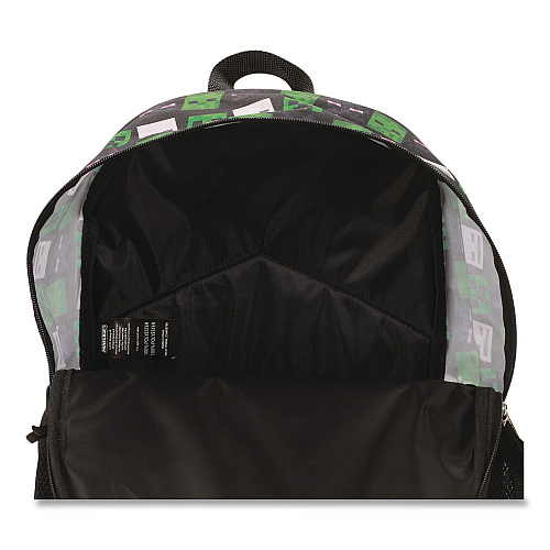 Bioworld Minecraft 5-Piece Backpack Set, Green/Gray/Black (B1Y7UR9MNCSB)