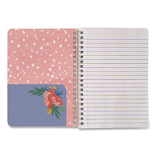 Carolina Paper Silver Lining Hardcover Journal, Medium/College Rule, Randomly Assorted Cover Designs and Colors, (80) 7 x 5 Sheets (35000)
