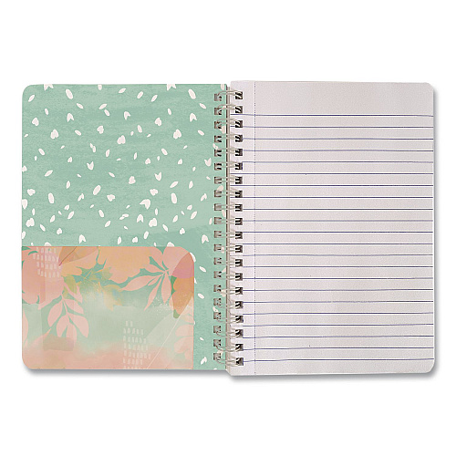 Carolina Paper Silver Lining Hardcover Journal, Medium/College Rule, Randomly Assorted Cover Designs and Colors, (80) 7 x 5 Sheets (35000)