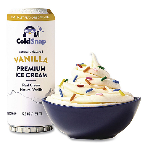 Ice Cream Pod, Vanilla, 5.2 oz Single Serve Pod for ColdSnap Machine, 12/Carton (600038)