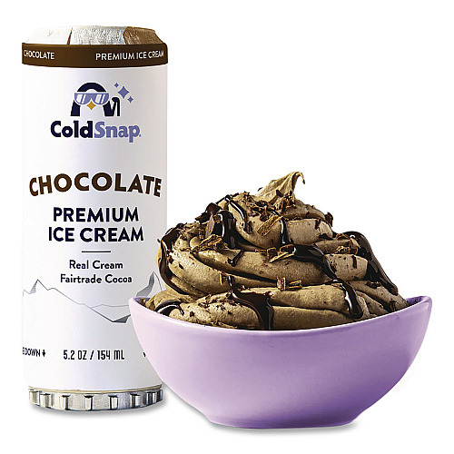 Ice Cream Pod, Chocolate, 5.2 oz Single Serve Pod for ColdSnap Machine, 12/Carton (600039)