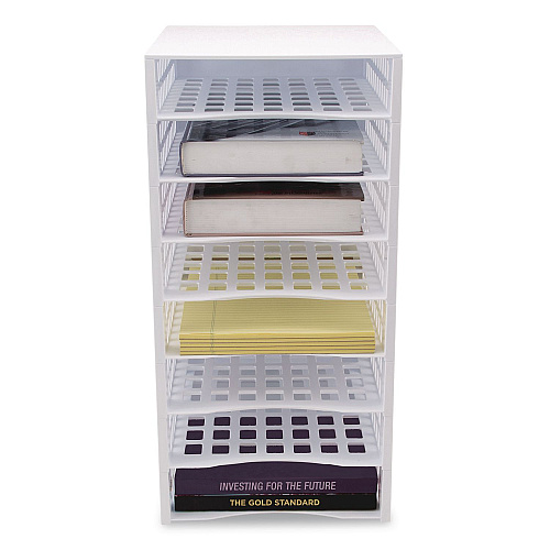 Thinkspace Literature Organizer, 8 Sections, 21 x 12.25, White (39444)
