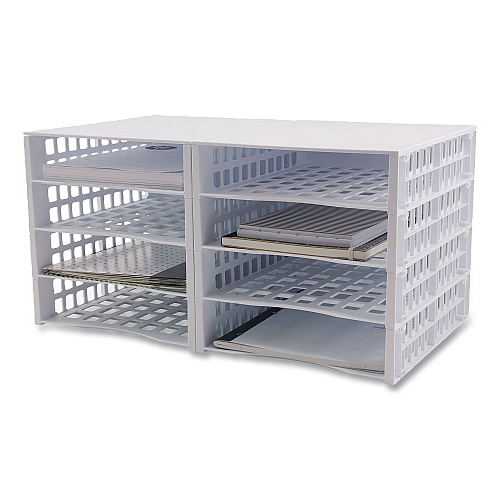 Thinkspace Literature Organizer, 8 Sections, 21 x 12.25, White (39444)