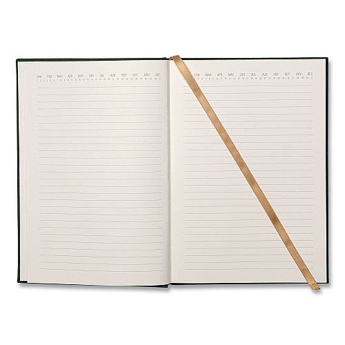 DesignWorks Ink Hardcover Journal, Narrow Rule, Green/Gold Soft-Touch Synthetic Suede Cover, (80) 7.88 x 5.5 Sheets (TJB5824ST)
