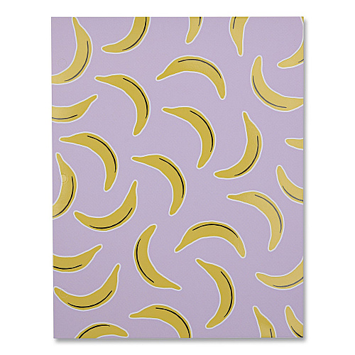 DesignWorks Ink Fruit Themed Laminated Two-Pocket Folder, Randomly Assorted Designs, 3-Hole Punched, 11 x 8.5, Randomly Assorted Colors (TPFA114ST)