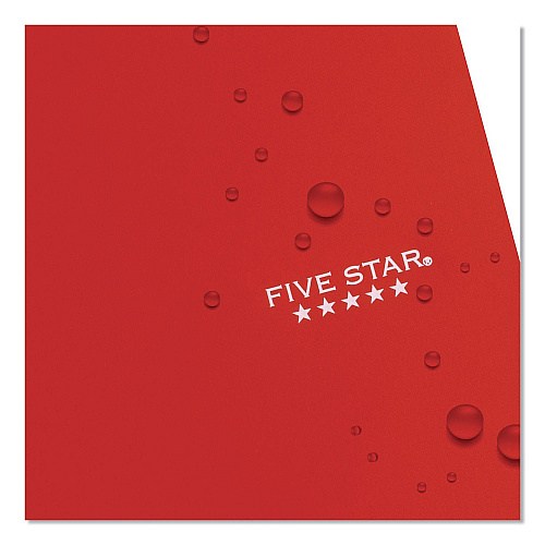 Five Star Wirebound Notebook, 3-Subject, Medium/College Rule, Fire Red Cover, (150) 11 x 8.5 Sheets (72065)