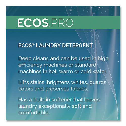 ECOS PRO Free and Clear Laundry Detergent, HE Compatible,128 oz Bottle, 4/Carton (PL976404)