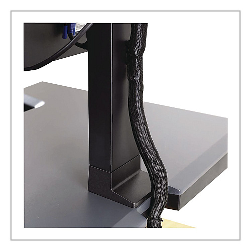 Ergotron WorkFit-T Adjustable Standing Desk Converter, 35" x 23.3" x 5" to 20", Gray/Black (33397085)