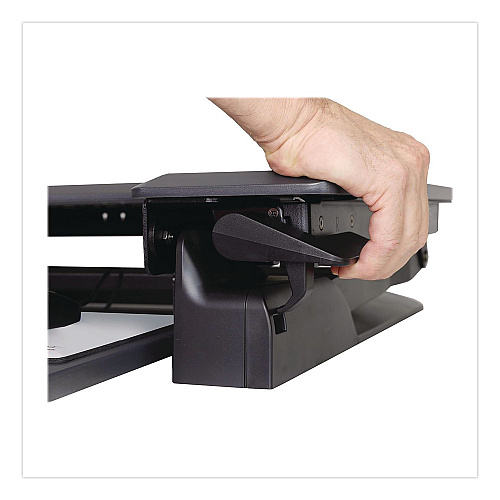 Ergotron WorkFit-TL Adjustable Standing Desk Converter, 37.5" x 27" x 5" to 20", Dark Gray/Black (33406085)