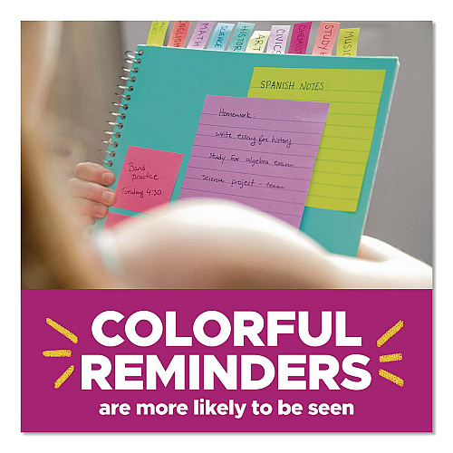 Post-it Pop-up Notes Summer Joy Collection Colors, Cabinet Pack, 3" x 3", Assorted Colors, 90 Sheets/Pad, 18 Pads/Pack (R33018SSJOYC)
