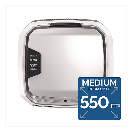 Fellowes AeraMax Pro AM3 PC H13 True HEPA Hardwired Wall-Mount Air Purifier, 550 sq ft Room Capacity, Stainless Steel (9573001)