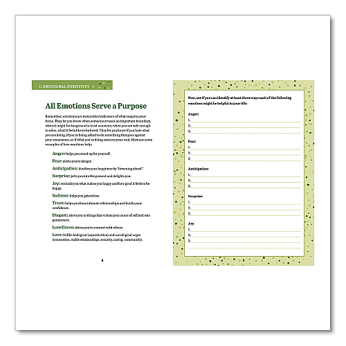 Quarto Guided Journal: 3-Minute Positivity - Transform Your Life by Changing Your Thoughts, Blue Cover, (96) 8 x 6 Sheets (978078584204)
