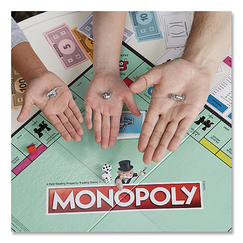 Hasbro Monopoly New Edition Classic Board Game, 2 to 8 Players, Ages 8 and Up, 117 Pieces (C1009)