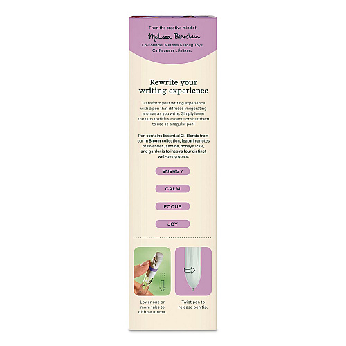 Lifelines In Bloom Essential Oil Blends Pen Diffuser, White/Purple (112501)