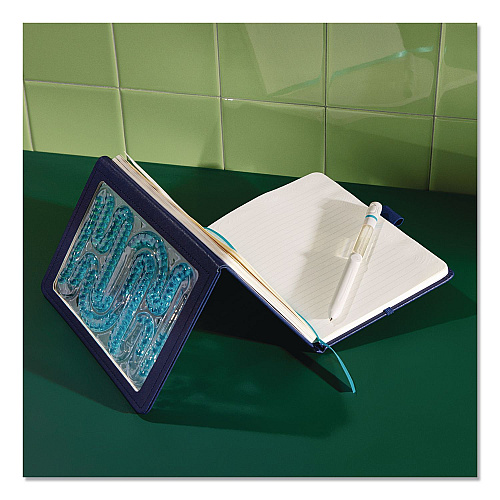 Lifelines Find Your Path Sensory Journal, Tactile Blue Gel Bead Maze, Wide/Legal Rule, Blue Cover, (80) 8 x 5 Sheets (160101)