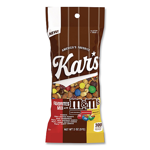 Kar's Trail Mix, M and M's Favorites Mix, 2 oz Packet, 12/Box (08958)