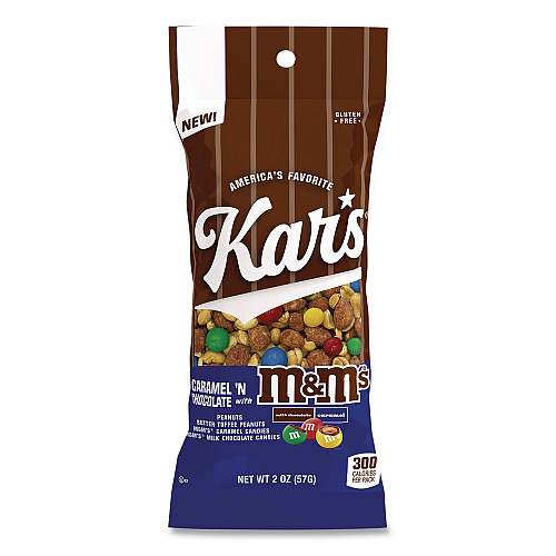 Kar's Trail Mix, Caramel 'N Chocolate, 2 oz Packet, 12/Box (08959)