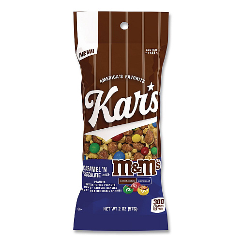 Kar's Trail Mix, Caramel 'N Chocolate, 2 oz Packet, 12/Box (08959)