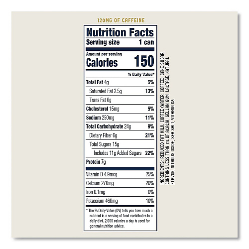La Colombe Draft Latte Cold Brew, Caramel Latte, 11 oz Can, 12/Carton (LCT00499)