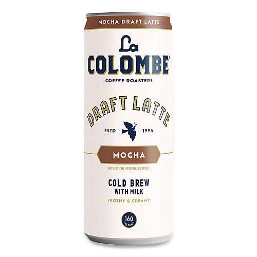 La Colombe Draft Latte Cold Brew, Mocha Latte, 11 oz Can, 12/Carton (LCT00500)