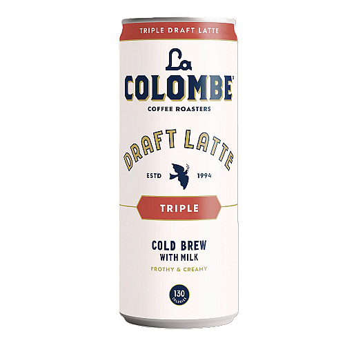 La Colombe Draft Latte Cold Brew, Triple Shot Espresso Latte, 11 oz Can, 12/Carton (LCT00501)