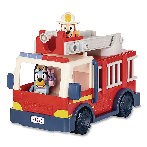 Bluey Series 10: Firetruck Vehicle, Ages 3 and Up, 5 Pieces (176104)