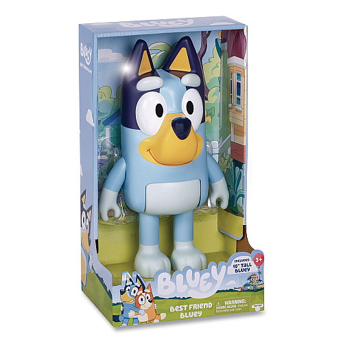 Series 10 My Best Friend Bluey Plastic 10" Figure, Ages 3 and Up (176404)