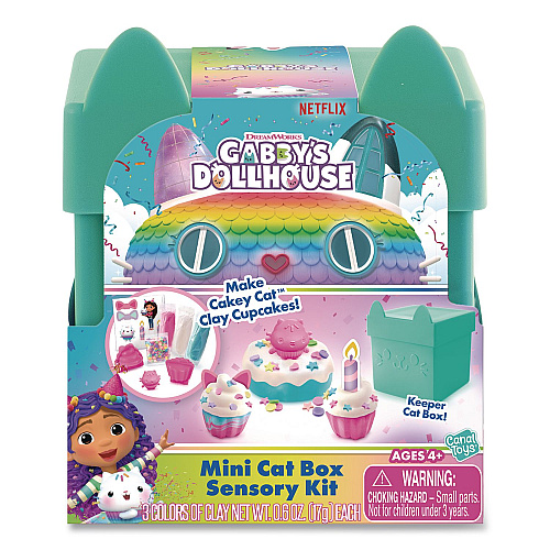 DreamWorks Gabby's Dollhouse Cat Box Sensory Compound Kit, Ages 4 and Up, 32 Pieces (84301124)