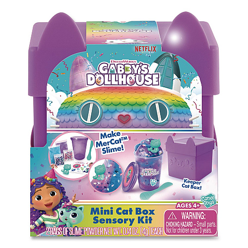 DreamWorks Gabby's Dollhouse Cat Box Sensory Compound Kit, Ages 4 and Up, 32 Pieces (84301124)