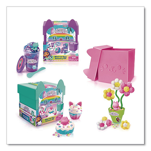 DreamWorks Gabby's Dollhouse Cat Box Sensory Compound Kit, Ages 4 and Up, 32 Pieces (84301124)