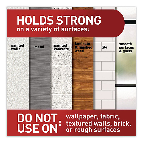 Command Damage-Free Hanging Picture Hanging Strip Pairs, (8) XL (0.86 x 4.37), (6) L (0.75" x 3.65"), (2) Med (0.75 x 2.75), Black (17218BLK16ES)