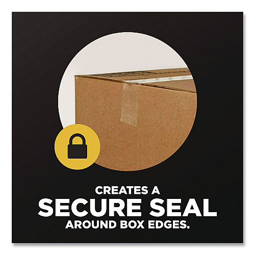 Scotch BOX LOCK Shipping Tape, 3" Core, 1.88" x 38.2 yds, Clear, 6/Pack (3950S6)